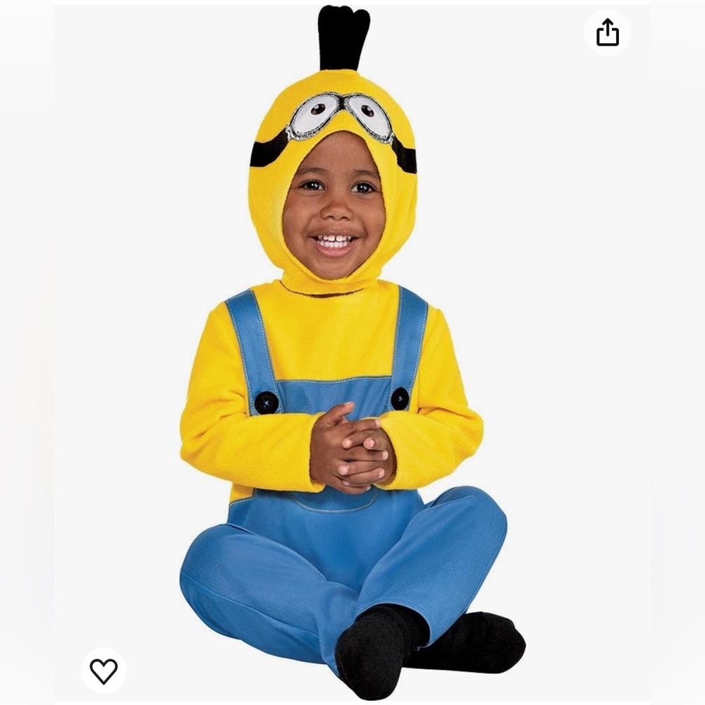 Kids Minion Costume - Yellow and Blue